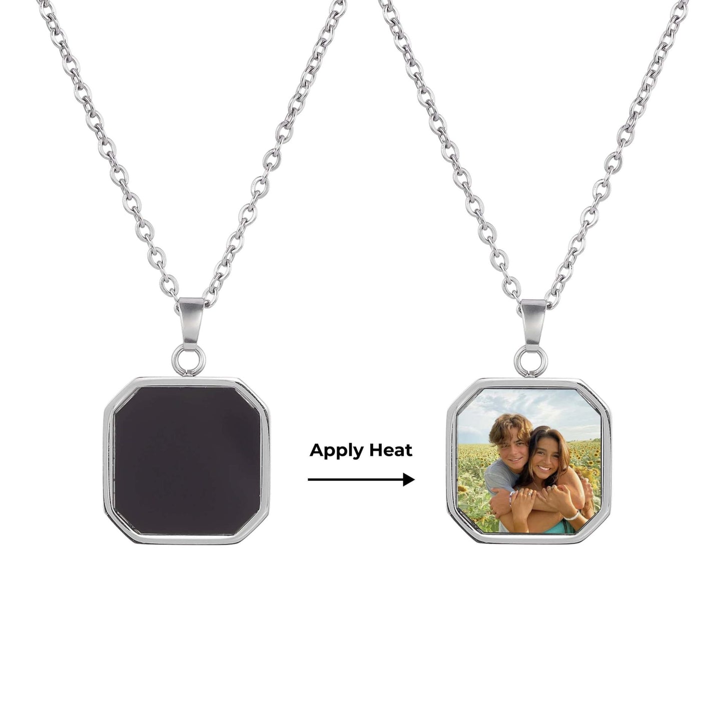 Heat-Activated Hidden Photo Necklace
